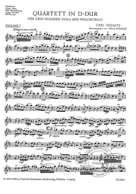  Streichquartett A-Dur by Michael Haydn